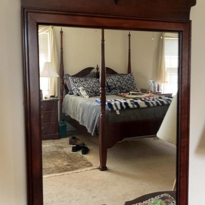Vintage Wood-Frames Wall Mirror