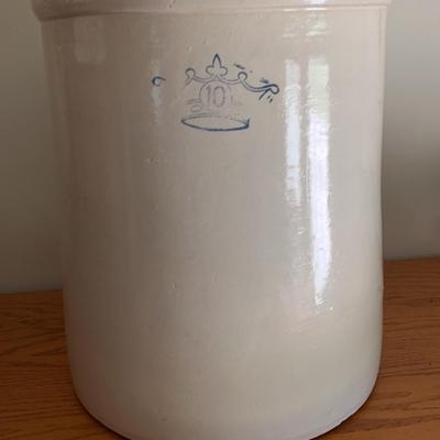 Antique 10 Gallon Crown Stoneware Clock