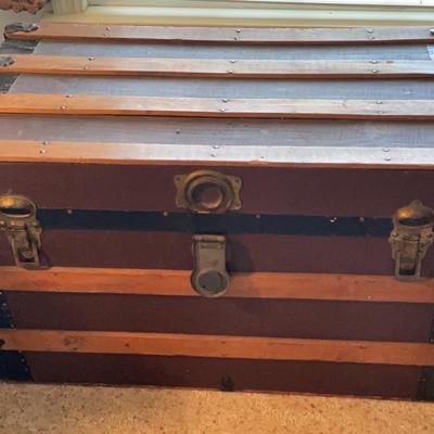Antique Wood Trunk