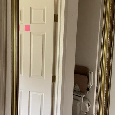 Gold Tone Framed Wall Mirror