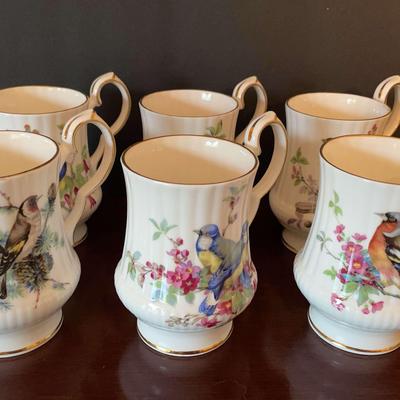 Set of 6 Windsor Song Bird Mugs