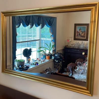 Gold Tone Framed Mirror