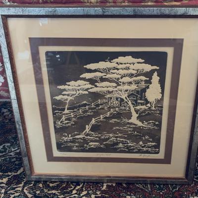 Silver-Gilt-Framed Signed & Numbered “Eagles Nest”