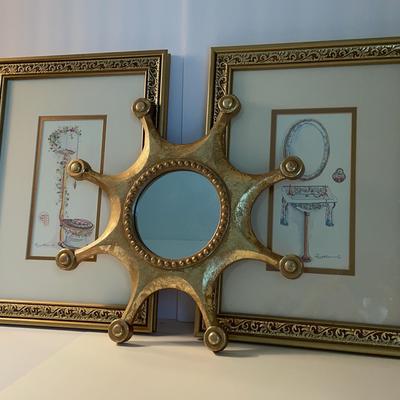 Gold Framed Prints & Mirror