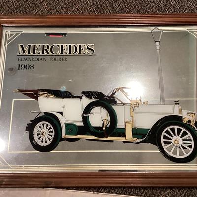 Mercedes Framed Bar Mirror