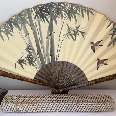 Lovely, Oversized, Decorative Bamboo Themed Fan