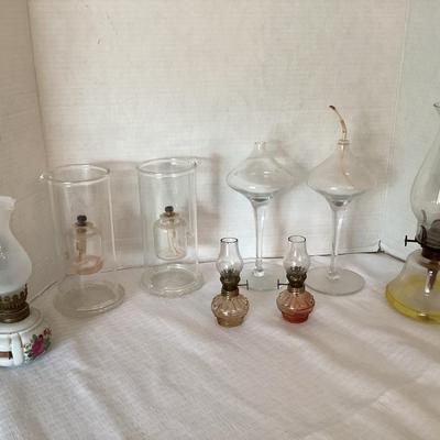 Vintage Oil Lamps (8 Pieces)