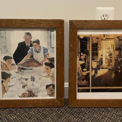Set of 4 Framed Norman Rockwell Prints