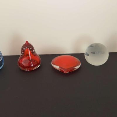 Collection Of Figural Blown Glass Paperweights