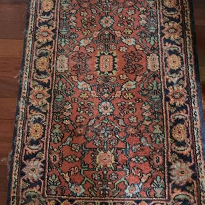 Small Colorful Karastan Hand-Knotted Floor Rug