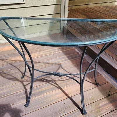 Glass Entryway Table 
