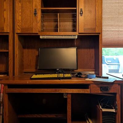 Solid Wood Mission Style Desk