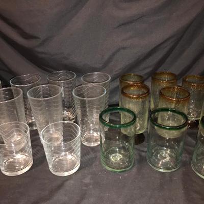 Lot Of 18 Drinking Glasses