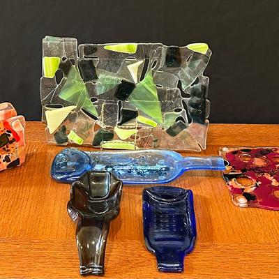 Handcrafted By Our Artist Beautiful Lot Of Glass Pieces