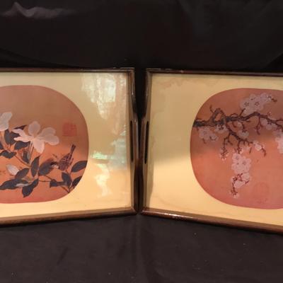 Asian Themed Serving Trays