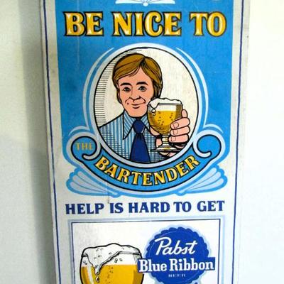 Pabst beer sign