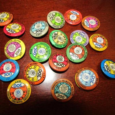 Vintage teamster buttons