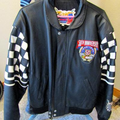 Nascar 50th anniversary leather jacket