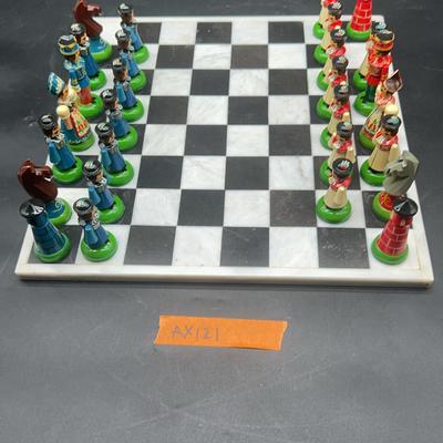AX121 Huszar Chess Pieces From Hungary & More