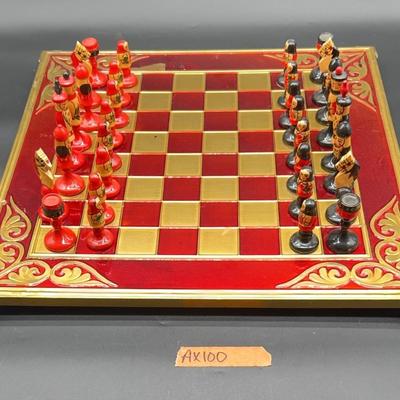 AX100 Rare USSR Soviet Antique Chess Set