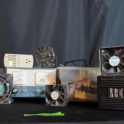 AX253 Heathkit Battery Eliminator and Fans for Electronics