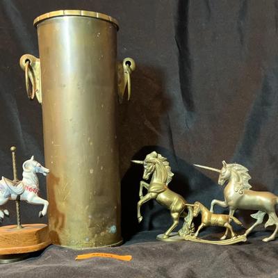 AX137 Mystical Brass And Umbrella Stand