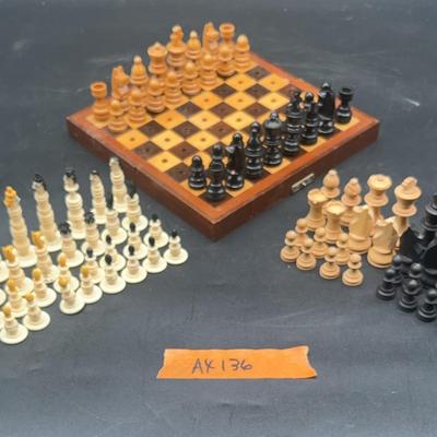 AX136 Trip Of Miniature Chess Sets
