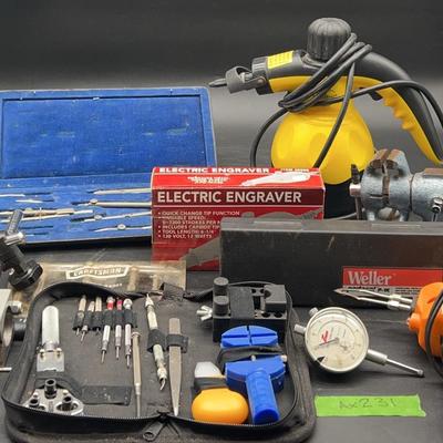 AX231 Yuasa Magnetic Stand, Drafting Tools, And Soldering