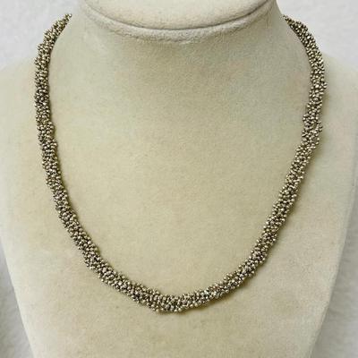 Sterling Silver Spiral Rope Necklace