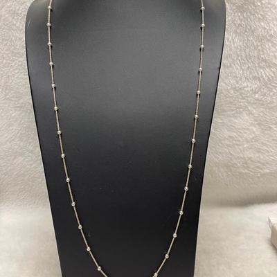 Sterling Silver “Dyadema” Ball Necklace