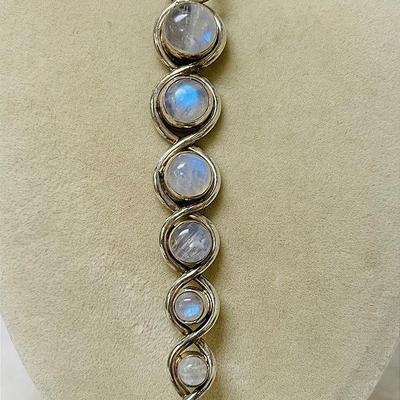 Sterling Silver and Moonstone Pendant