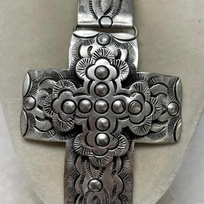 Vintage Silver Cross Pendant
