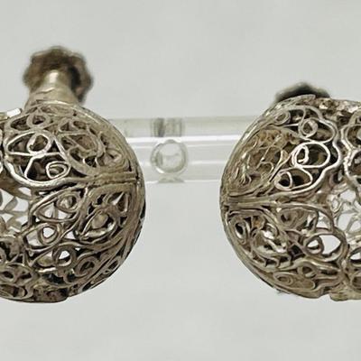 Mexico Silver Vintage Earrings
