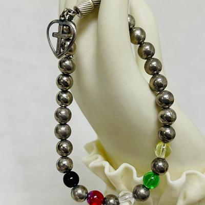 Silver Beaded Bracelet