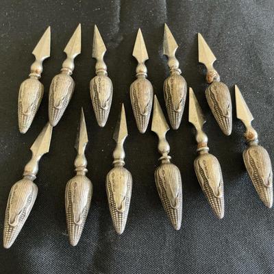 Sterling Silver Corn On The Cob Holders