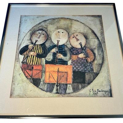G. Rodo Boulanger Little Musicians Framed Print (16 x 16)
