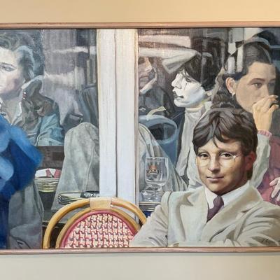 L. Heyman “A Familiar Face In The Crowd” (37 x 26.25)