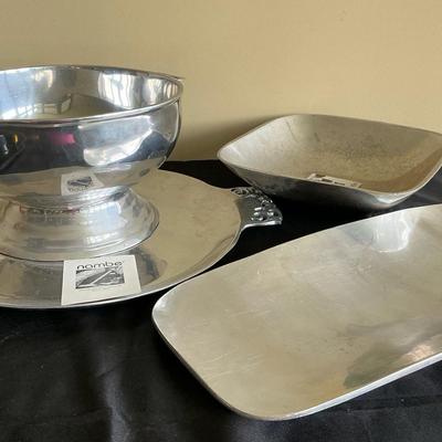 Nambe High End Silver Tone Serveware 