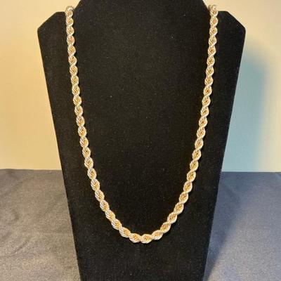 14k Gold Rope Chain Necklace (28 Inch) (51.20 Grams)