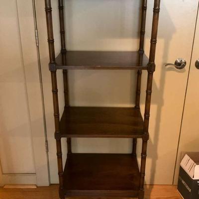 4 Tier Bamboo Shelf On Casters