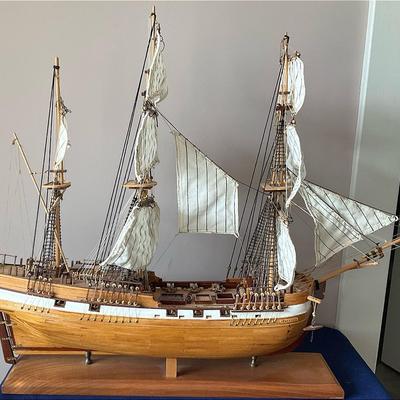 Wooden Sailboat - “Patricia” On Stand