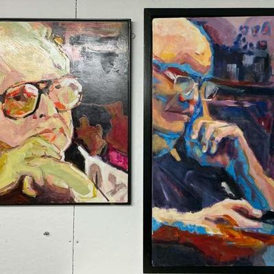 2 Steve Schulman Portraits- Thinker, iPhone with Blu-Ray Perfect Strangers
