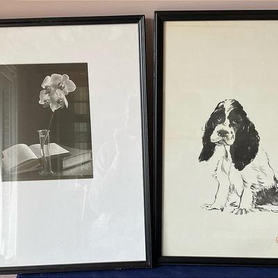 Pair Of Interesting Black And White Prints