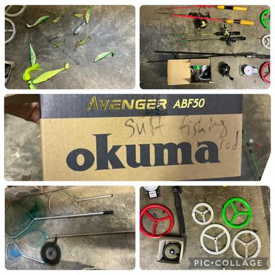 Fishing Supplies incl. Okuma Avenger ABF50 Spinning Reel