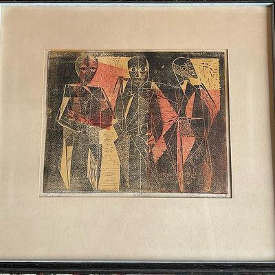 Rosemary Zwick Signed Framed Art - “Friends”