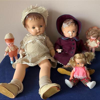 Very Vintage Antique Composition Baby Dolls