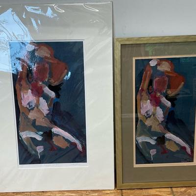Steve Schulman "Nude with Red Hat" Original & Print