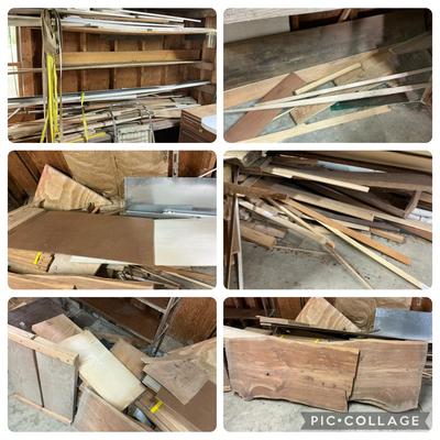 Large Lot of Assorted Wood incl. Live Edge