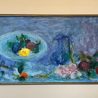 Signed Abstract Painting (45 x 23)