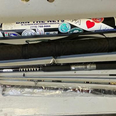 2 Fishing Rod Cases & 4 Rods